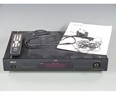 Denon TU-1800DAB RDS&nbsp; DAB and FM tuner with manual, aerial, remote control, unit and mains lead. Can be used with Cresto