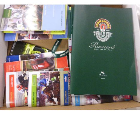 Horse Racing Race Cards and Collectable's - Collection of big race programmes including fully signed 2005 Cheltenham Gold Cup