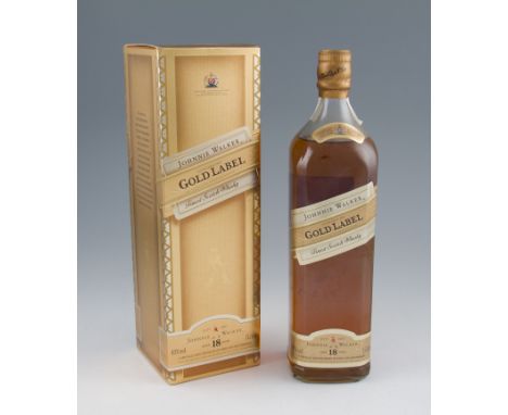 Johnnie Walker 18 year old Gold Label Finest Scotch Whisky. Old bottling 1980/90's. 43%, 1 litre.