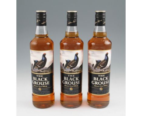 *3 bottles of Black Grouse Scotch Whisky. 40% 70cl.