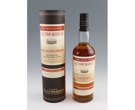 Glenmorangie Port Wood Finish Single Malt Scotch Whisky. Old bottling circa 1990's. 43%, 70cl.