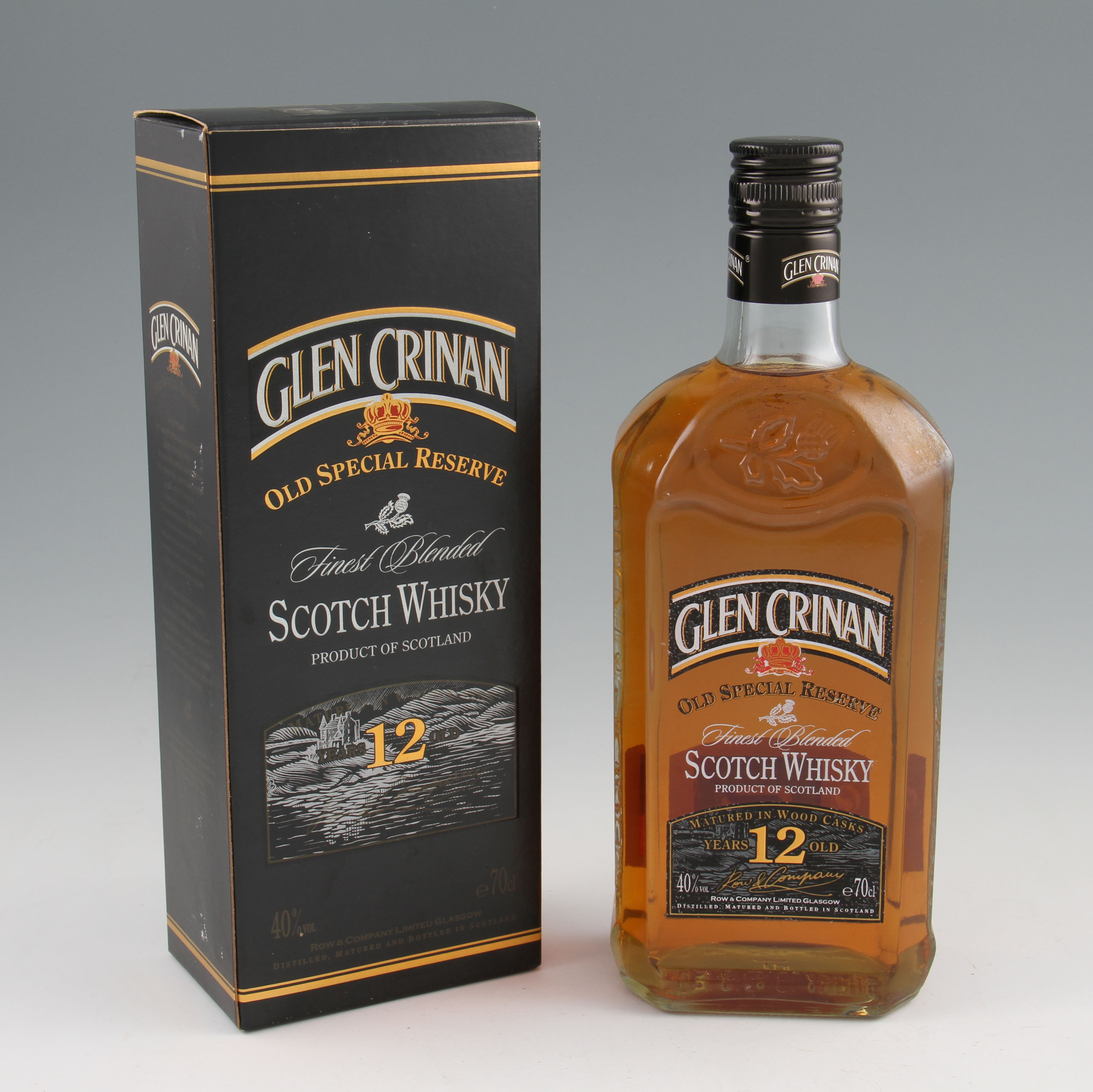 Glen Crinan 12 year old Old Special Reserve Scotch Whisky. 40, 70cl.