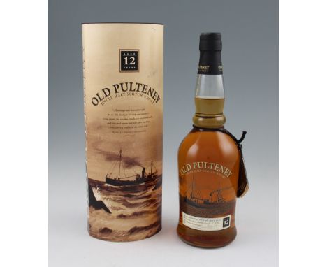 Old Pulteney 12 year old Single Malt Scotch Whisky. Old bottling 1980/90's.