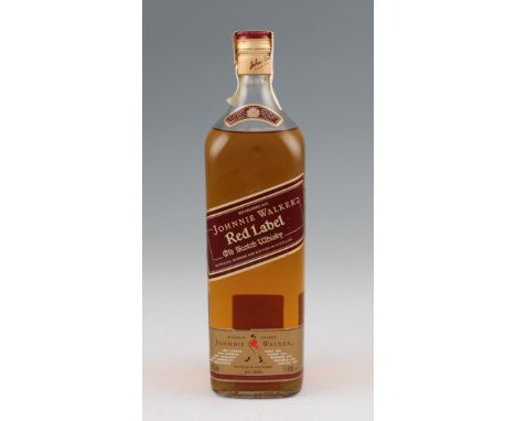 Johnnie Walker Red Label Old Scotch Whisky. 40%, 1 litre. Old bottling, circa 1990's