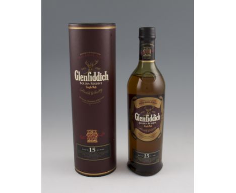 Glenfiddich 15 year old Solera Reserve Single Malt Scotch Whisky. 40%, 70cl.