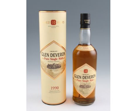 Glen Deveron 10 year old Pure Single Malt Scotch Whisky. 40%, 70cl.