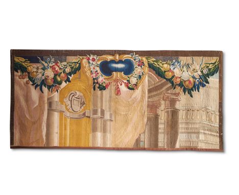 
	
		A SET OF SIX ANTWERP TAPESTRY OVERDOOR PANELS 
		SECOND HALF 17TH CENTURY 
		Each woven in wools and silks, depicting ar