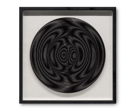 Geometrische Abstraktion - Op Art - - Marina Apollonio.  (1940 Italien). Omaggio a Wilding su disegno 4 S, del 1965. 2021. 3D