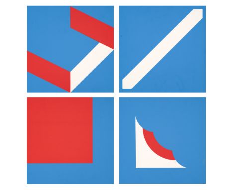 Geometrische Abstraktion - - vormen van de kleur. Ausstellungskatalog und Portfolio der niederländischen Ausgabe. 1967. Mit 4