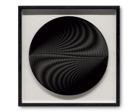 Geometrische Abstraktion - Op Art - - Marina Apollonio.  (1940 Italien). Omaggio a Wilding su disegno 5 H (1°), del 1965. 202