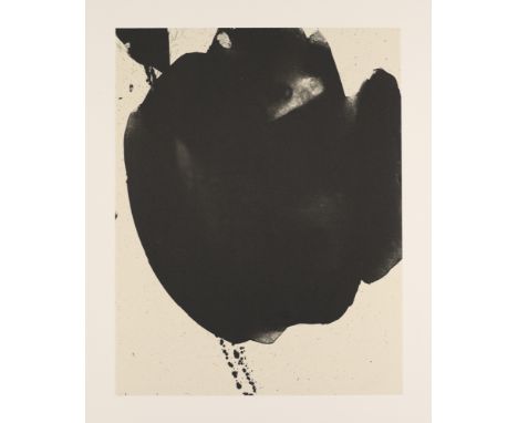 Abstrakter Expressionismus - - Robert Motherwell.  (1915 Aberdeen/Washington - 1991 Greenwich Village). Untitled (aus: Tres P