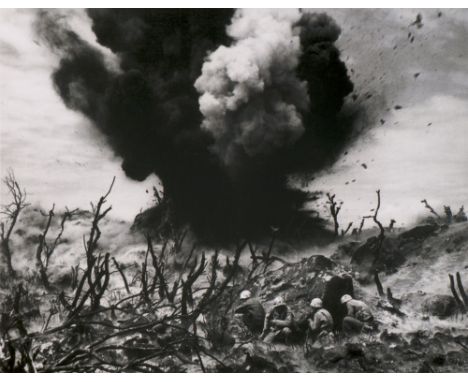 Eugene Smith.  (1918 Wichtita, USA - 1978 Arizona, USA). 'Sticks and Stones, Bits of Human Bones'. U.S. Marine Demolition Tea