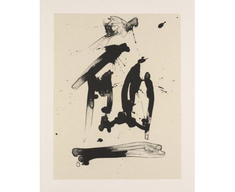 Abstrakter Expressionismus - - Robert Motherwell.  (1915 Aberdeen/Washington - 1991 Greenwich Village). Untitled (aus: Tres P