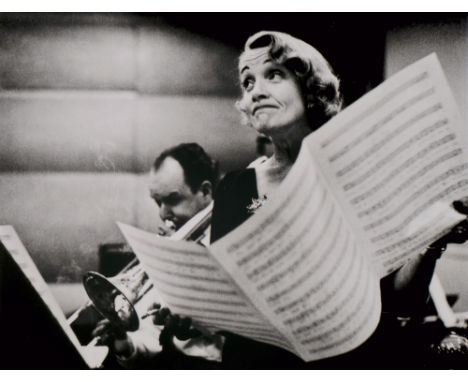 Eve Arnold.  (1912 Philadelphia - 2012 London). Untouched Women: Marlene Dietrich at the recording studios of Columbia Record