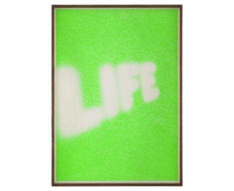 Zeitgenössische Kunst - - Olafur Eliasson.  (1967 Kopenhagen -  lebt u. arbeitet inBerlin). Life. 2021. Serigraphie in Leucht
