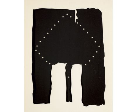 Lucio Fontana.  (1899 Rosario di Santa/Argentinien - 1968 Comabbio bei Varese). 4 farbige Serigraphien mit Perforationen und 