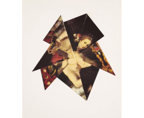 Jiri Kolar.  (1914 Protivin - 2002 Prag). 1 Collage und 5 Klischeedrucke in: Fenêtres sur le passage intérieur. 1982. Die Col