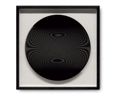 Geometrische Abstraktion - Op Art - - Marina Apollonio.  (1940 Italien). Omaggio a Wilding su disegno 5 H (2°), del 1965. 202