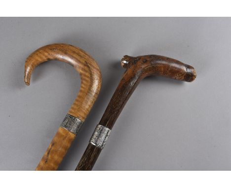 Two gentleman's walking canes, both formerly the property of the late 19th century British Prime Minister Archibald Philip Pr