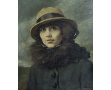 Victor ABELOOS (1881-1965)Oil on canvas Ladies portrait, signed and dated 1926.Olie op doek Damesportret, getekend en gedatee