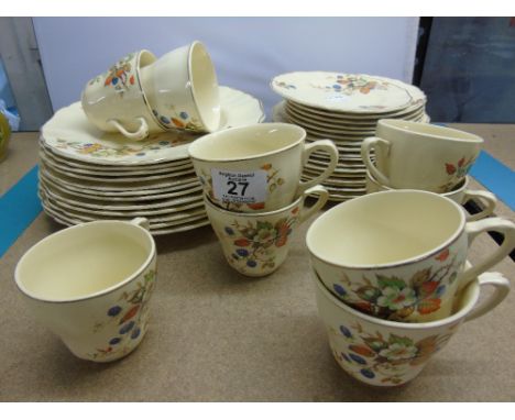 COLLECTION OF J & G MEAKIN SUNSHINE PATTERN CHINA
