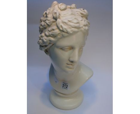 PAINTED CERAMIC BUST