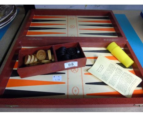 VINTAGE BACKGAMMON SET