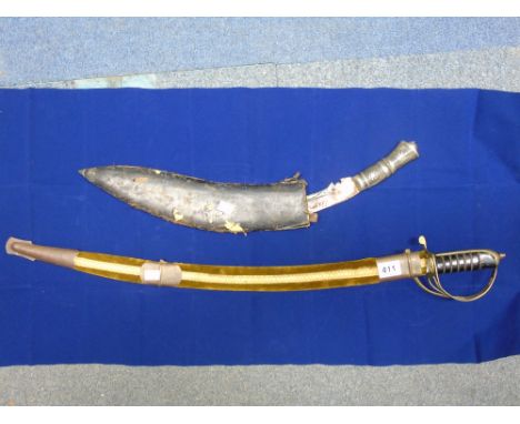 2 ITEMS - LARGE SWORD & DAGGER