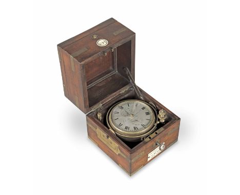 A good second quarter of the 19th century brass-bound mahogany two-day marine chronometerLitherland, Davis &amp; Co., Liverpo