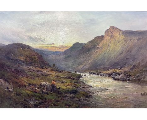 Alfred de Bréanski Snr. RBA (British 1852-1928): A Selkirk Valley, oil on canvas signed, titled verso 60cm x 90cmProvenance: 