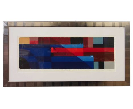 Govinder Nazran (British, b.1964), "Der Auslander", limited edition serigraph, signed and numbered 178/250 in pencil, 150x96c