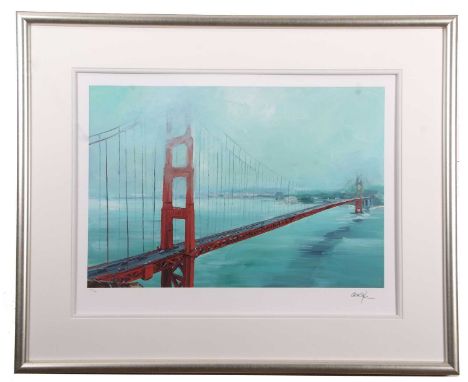 Bob Dylan (b.1941), limited edition giclee print 'Golden Gate Bridge', on archival mould-made paper from 'The Beaten Path' se