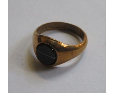 18ct GOLD SIGNET RING 