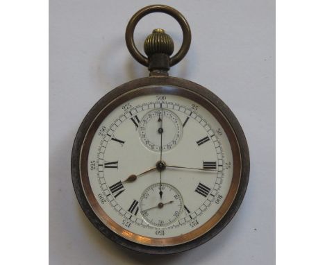 OMEGA VINTAGE POCKET WATCH WITH ENAMELLED DIAL 