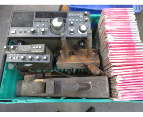 MIXED LOT INCLUDING ORDINANCE SURVEY MAPS, VINTAGE WOODWORKING TOOLS, VINTAGE COMMUNICATIONS RECEIVER 
