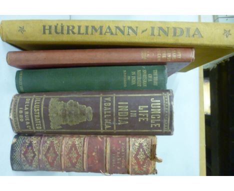 Books: Indian sub-Continent related subjects, variously published between 1889 and 1930, viz. 'Jungle Life in India' by V Bal