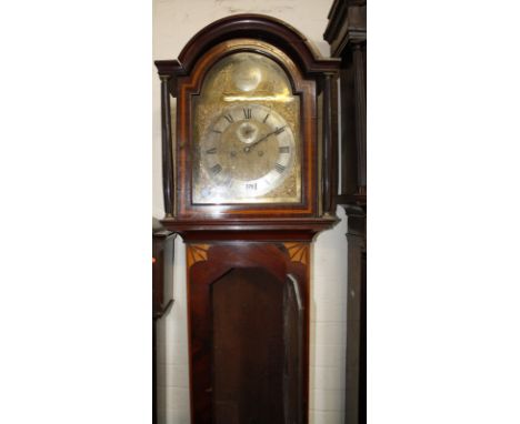 A 19th century mahogany inlaid eight-day longcase clock, Amyot of Norwich, 208cm high.