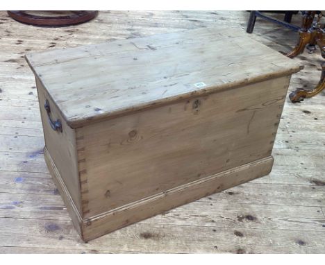 Waxed pine trunk, 47cm by 79cm by 43cm.