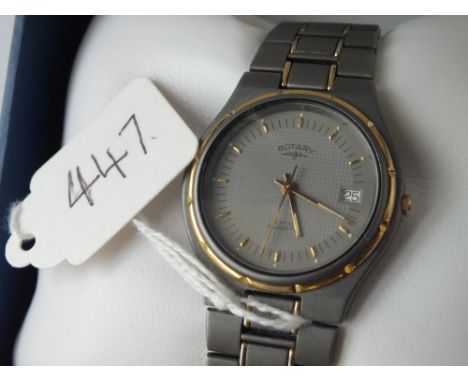 Gents ROTARY quartz wrist watch in Rotary box     