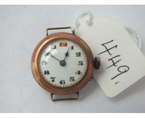 Ladies 9ct vintage wrist watch      