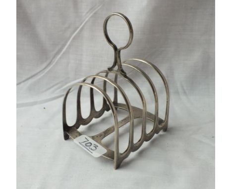 Five bar toast rack with ring handle – Sheff by JDS - 62gms   