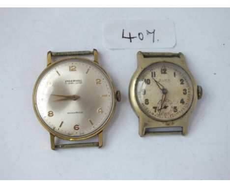 Two vintage gents wrist watches – Ingersol &amp; Olma    