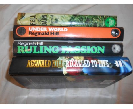 CRIME FICTION   HILL, R.  Ruling Passion  1st.ed. 1973, London, 8vo orig. cl. signed, plus 3 others, 1st.eds. in d/ws (4)  