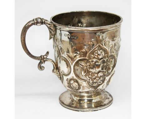 A Victorian silver tankard, Henry Wilkinson &amp; Co, London 1867, height 10.5cm, weight 5 3/4oz 