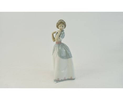 Lladro - Retired Figure ' A Proper Pose ' Model No 6755. Retired 2004, Height 9.25 Inches. Mint Condition. 