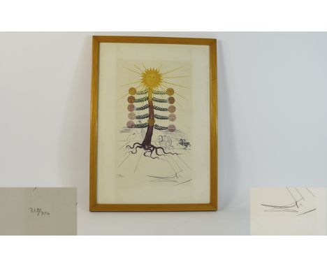 Salvador Dali (1904-1989) Luna Geminata (from Flora Dalinae) Limited Edition Framed Lithograph, Signed in pencil at lower rig