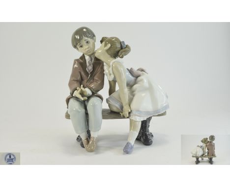 Lladro Collectors Society Members Only 10 Years Anniversary Figurine 1985 - 1995 ' Ten and Growing ' Model No 7635. Issued 19