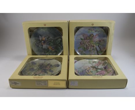 Collection of Four Heinrich First Edition Fairy Plates In Original Box