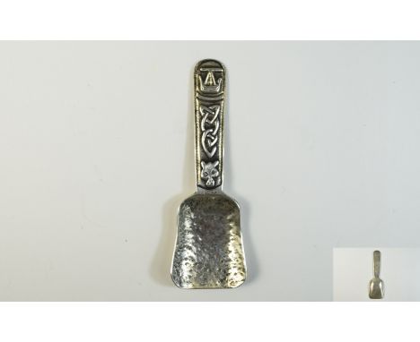 Georgian Silver Caddy Spoon With Mother Of Pearl Handle, Length 5 Inches