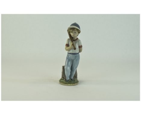 Lladro Society Ltd Edition and Annual Figure ' Can I Play ' Model Num 7610. Issued 1990 Only. Height 8.25 Inches, Mint Condit